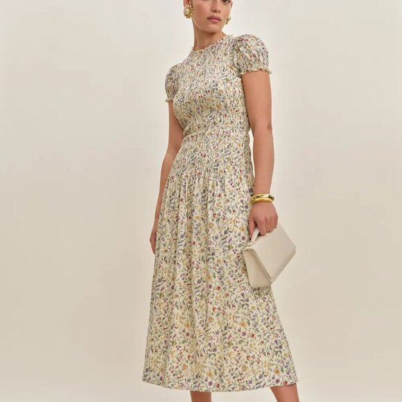 Reformation Dresses & Skirts - Reformation Kiria Dress Yellow Floral - new with tags